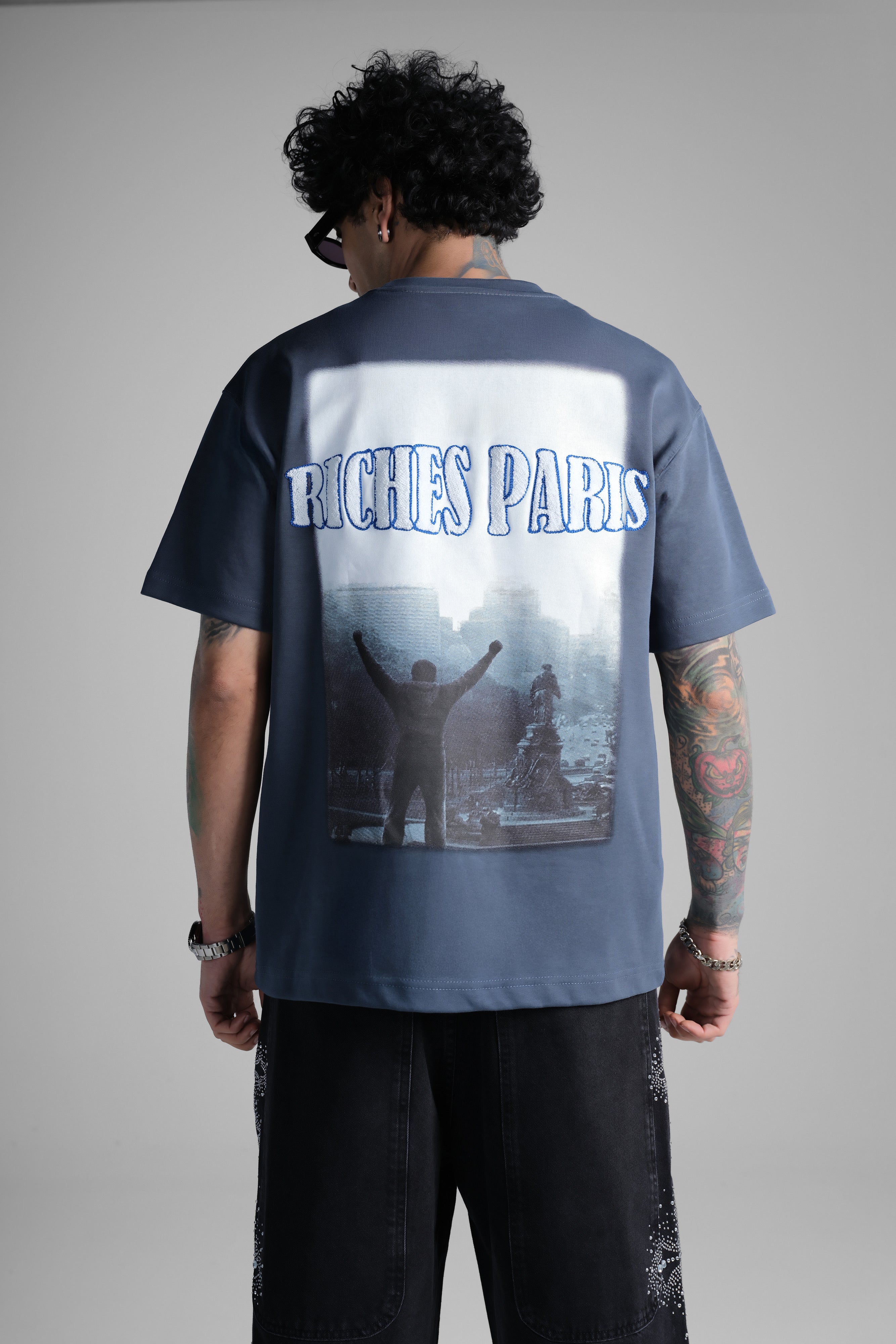 TSHIRT ROCKY BLEU