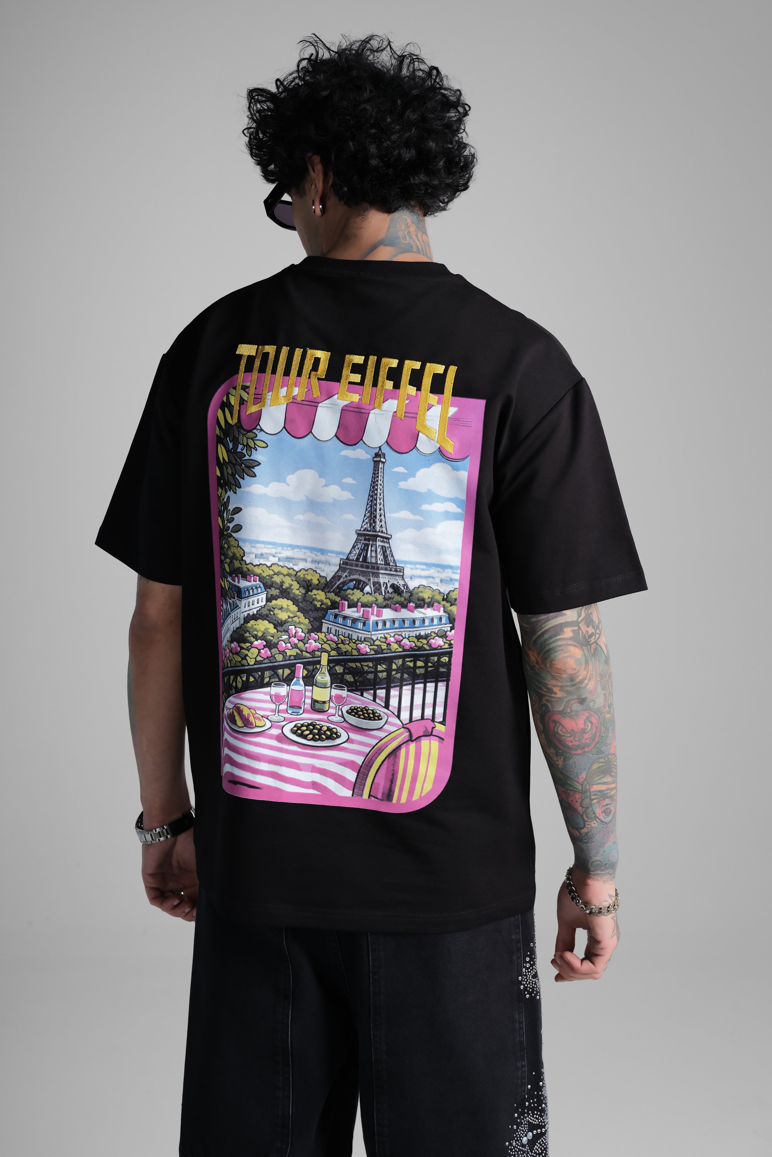 TSHIRT TOUR EIFFEL NOIR