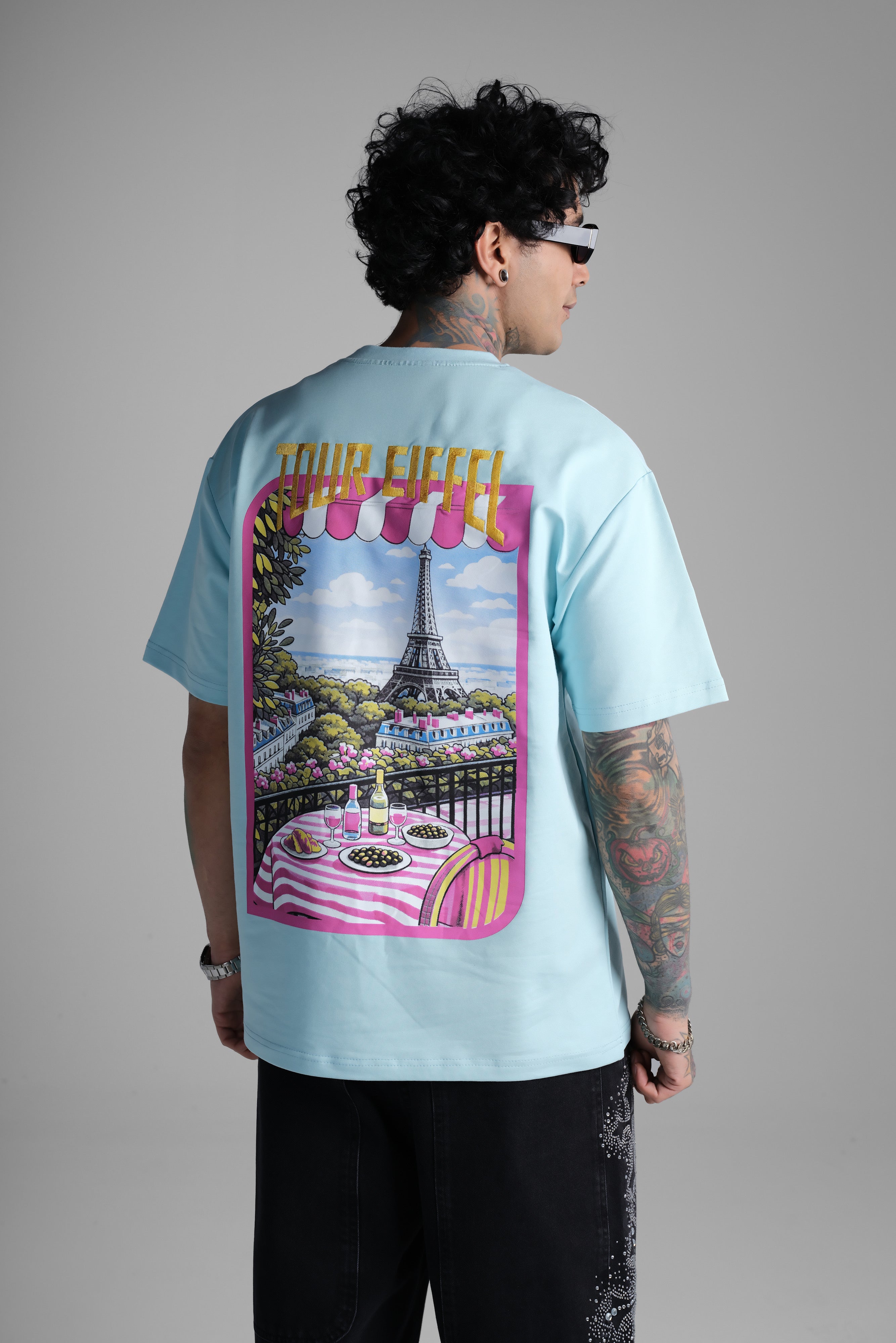 TSHIRT TOUR EIFFEL BLEU
