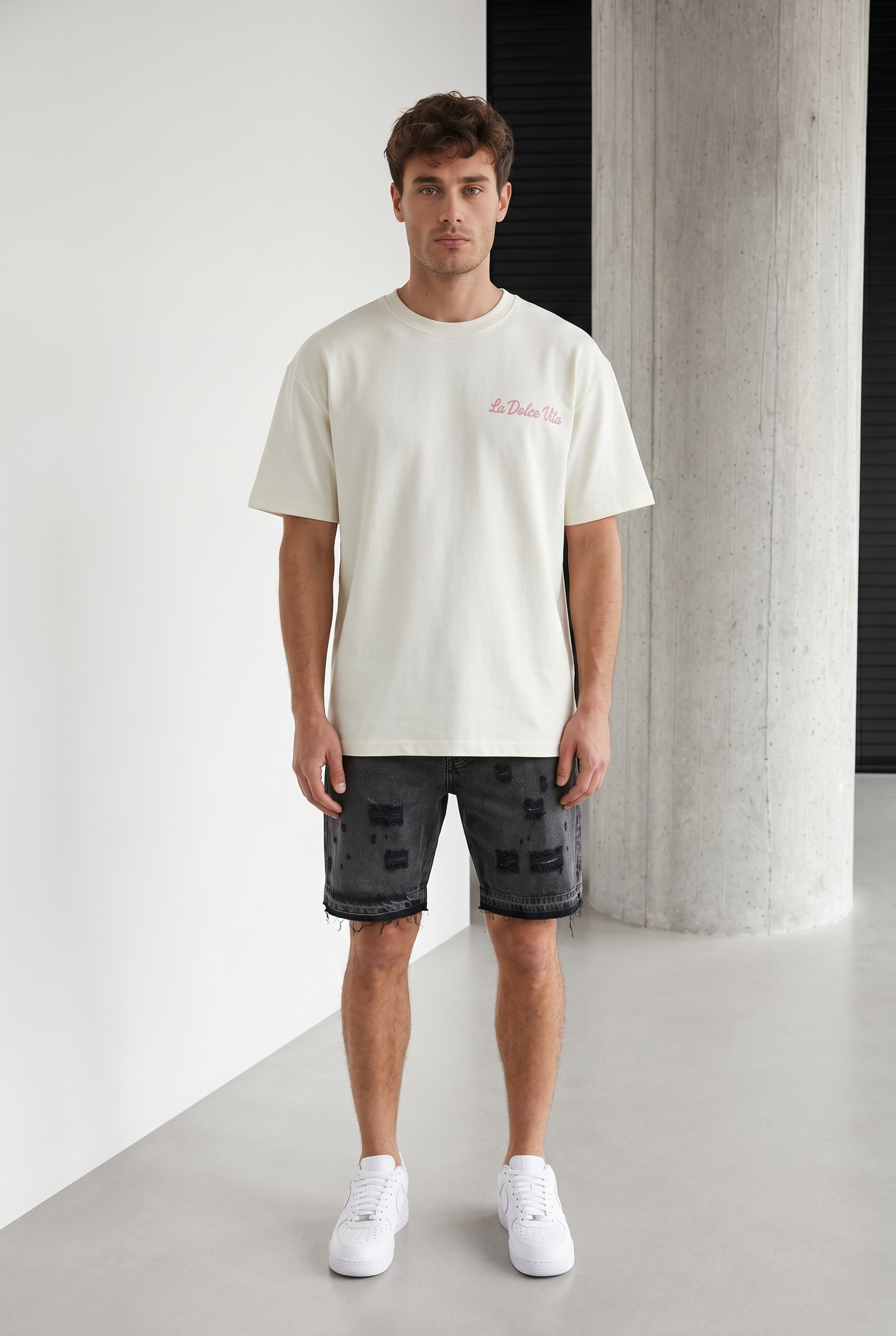 T-SHIRT LIMON BLANC