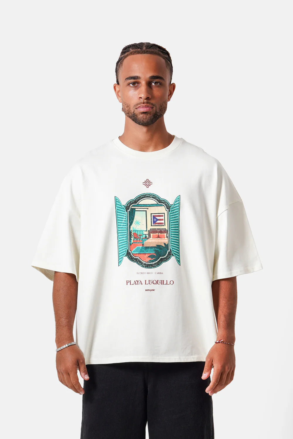 T-SHIRT PLAYA LUQUILLO BLANC
