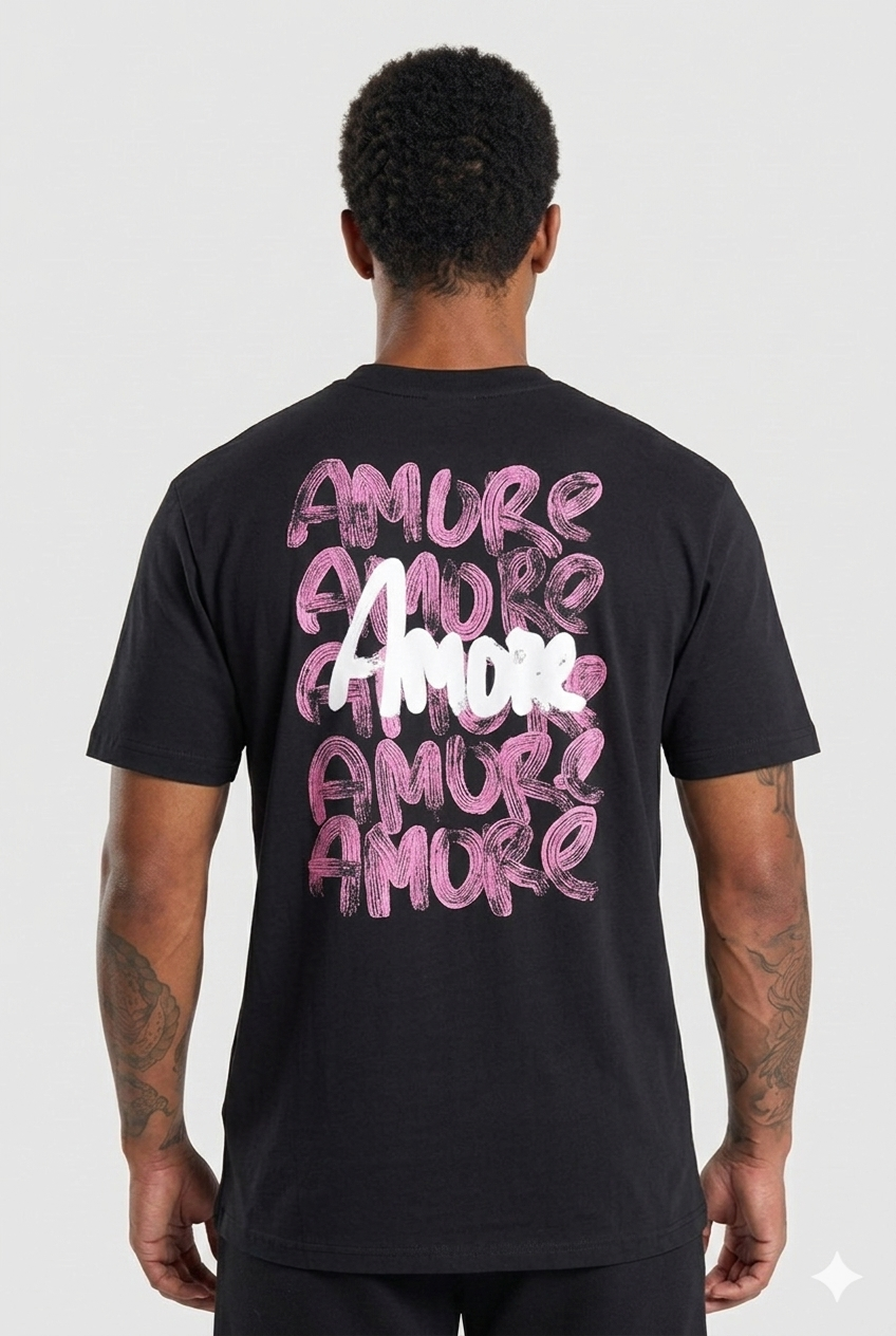 T-SHIRT AMORE NOIR