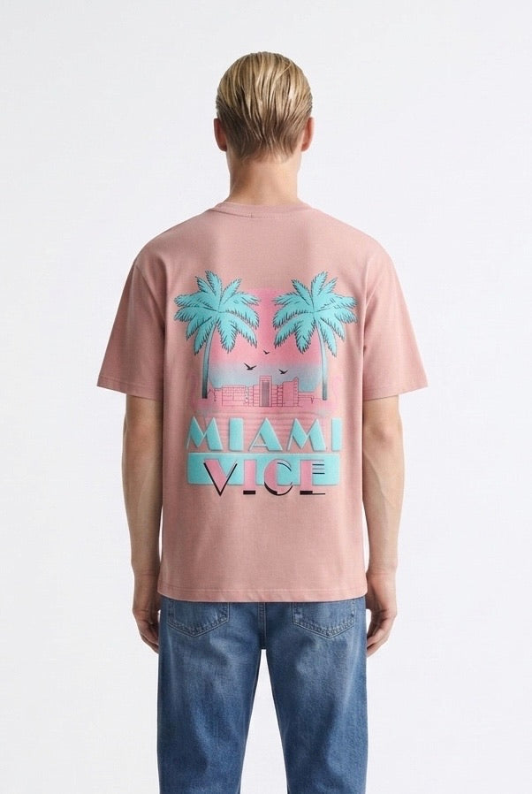 T-SHIRT MIAMI VICE ROSE