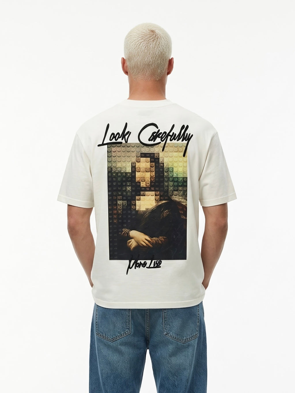 TSHIRT MONA LISA BLANC