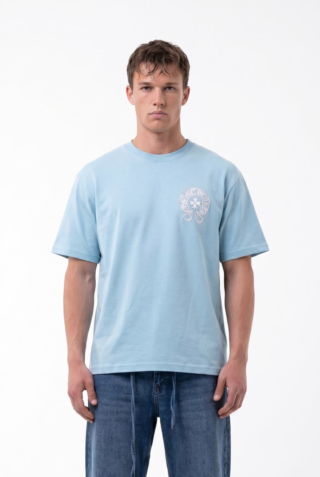 T-SHIRT BROKEN HEART BLEU