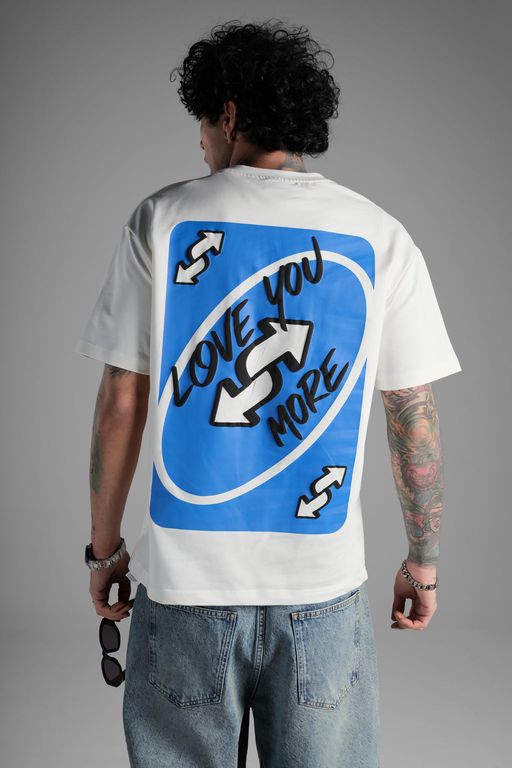 TSHIRT LOVE YOU MORE BLANC