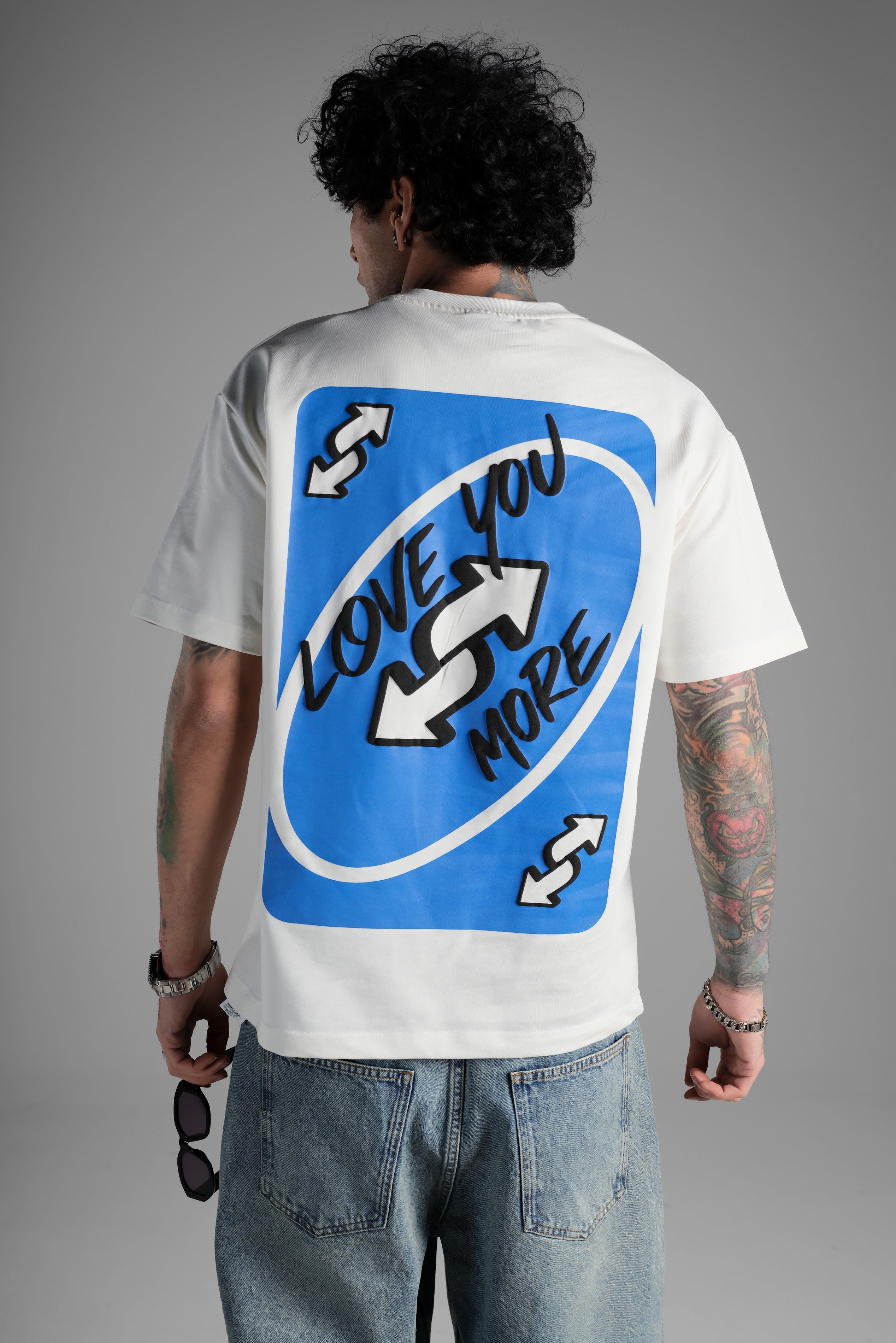 TSHIRT LOVE YOU MORE BLANC