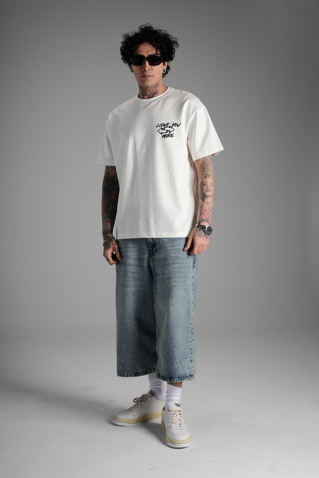 TSHIRT LOVE YOU MORE BLANC