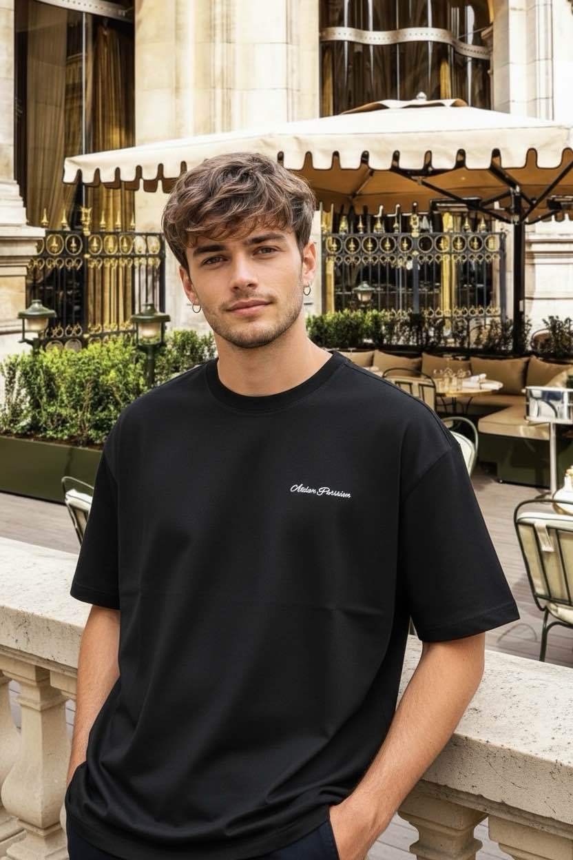 TSHIRT BONJOUR NOIR