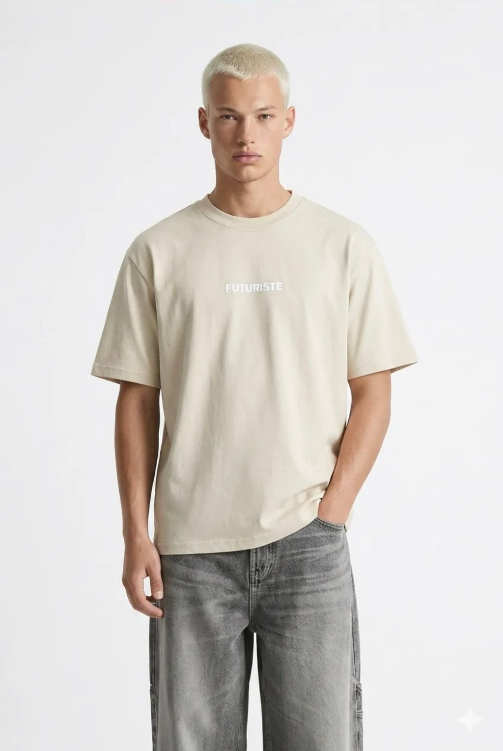 T-SHIRT ART BEIGE