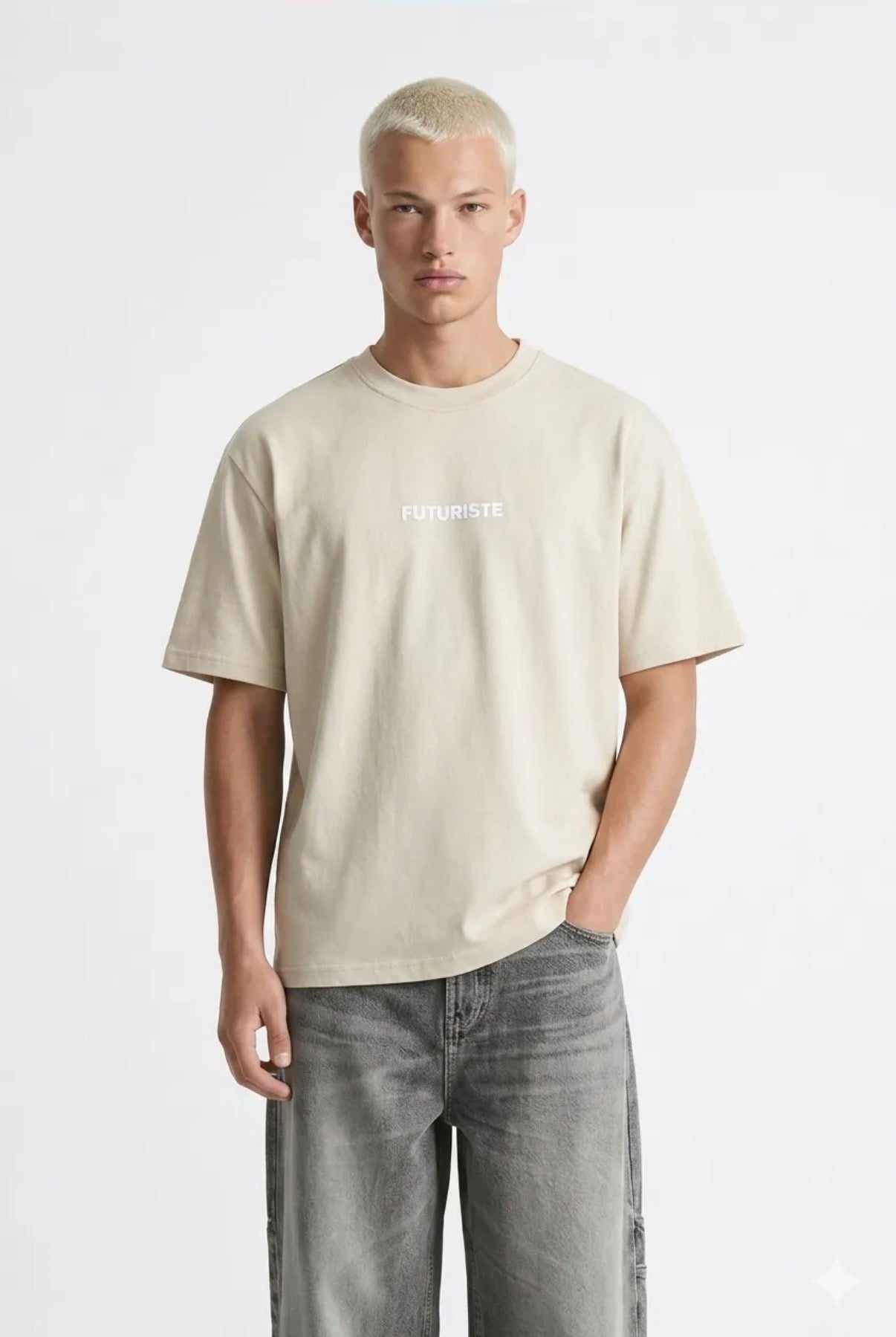T-SHIRT ART BEIGE