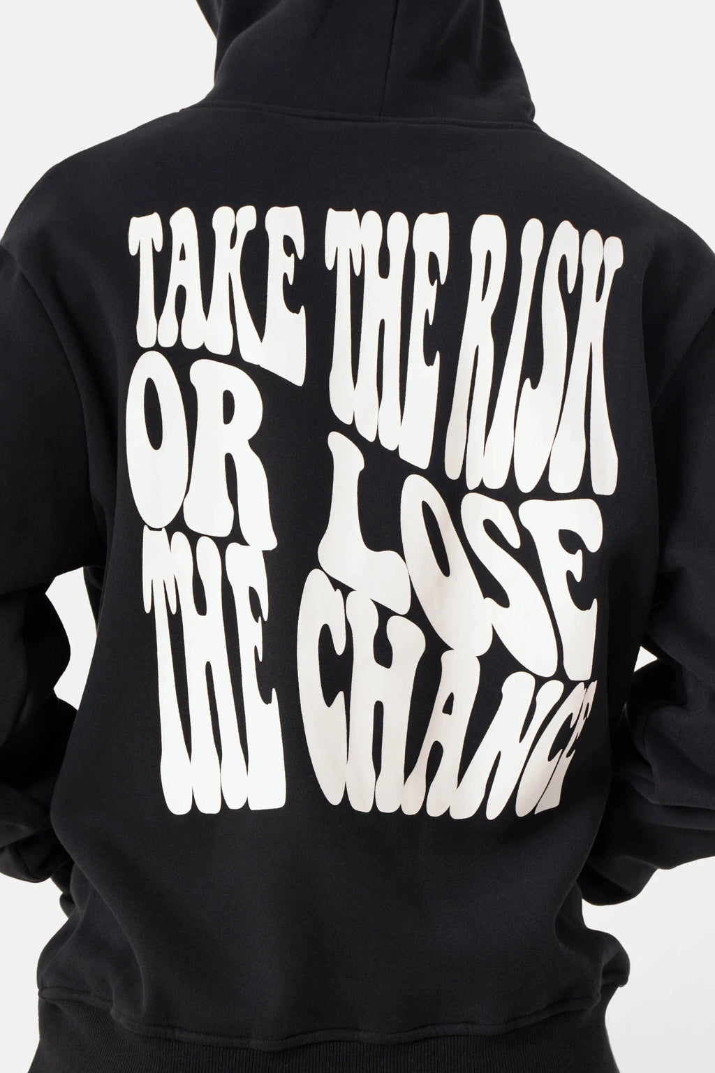 HOODIE TAKE THE RISK BLACK