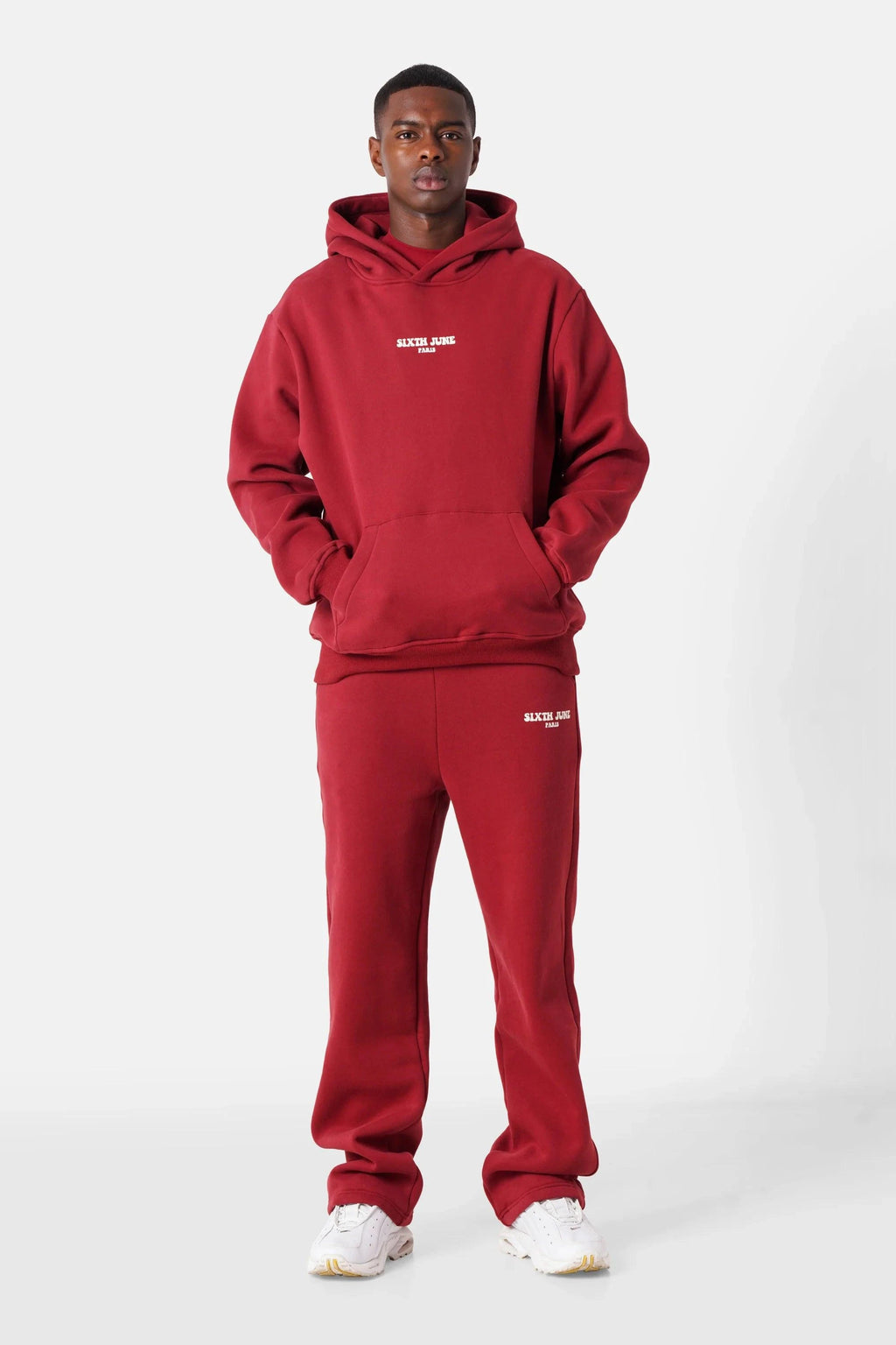 HOODIE TAKE THE RISK BURGUNDY