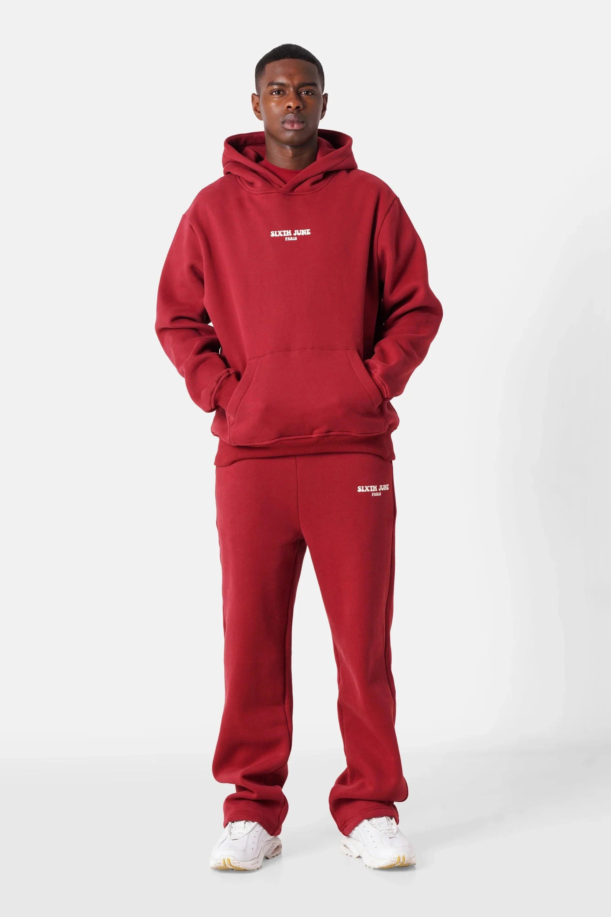 HOODIE TAKE THE RISK BURGUNDY