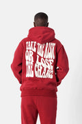 HOODIE TAKE THE RISK BURGUNDY