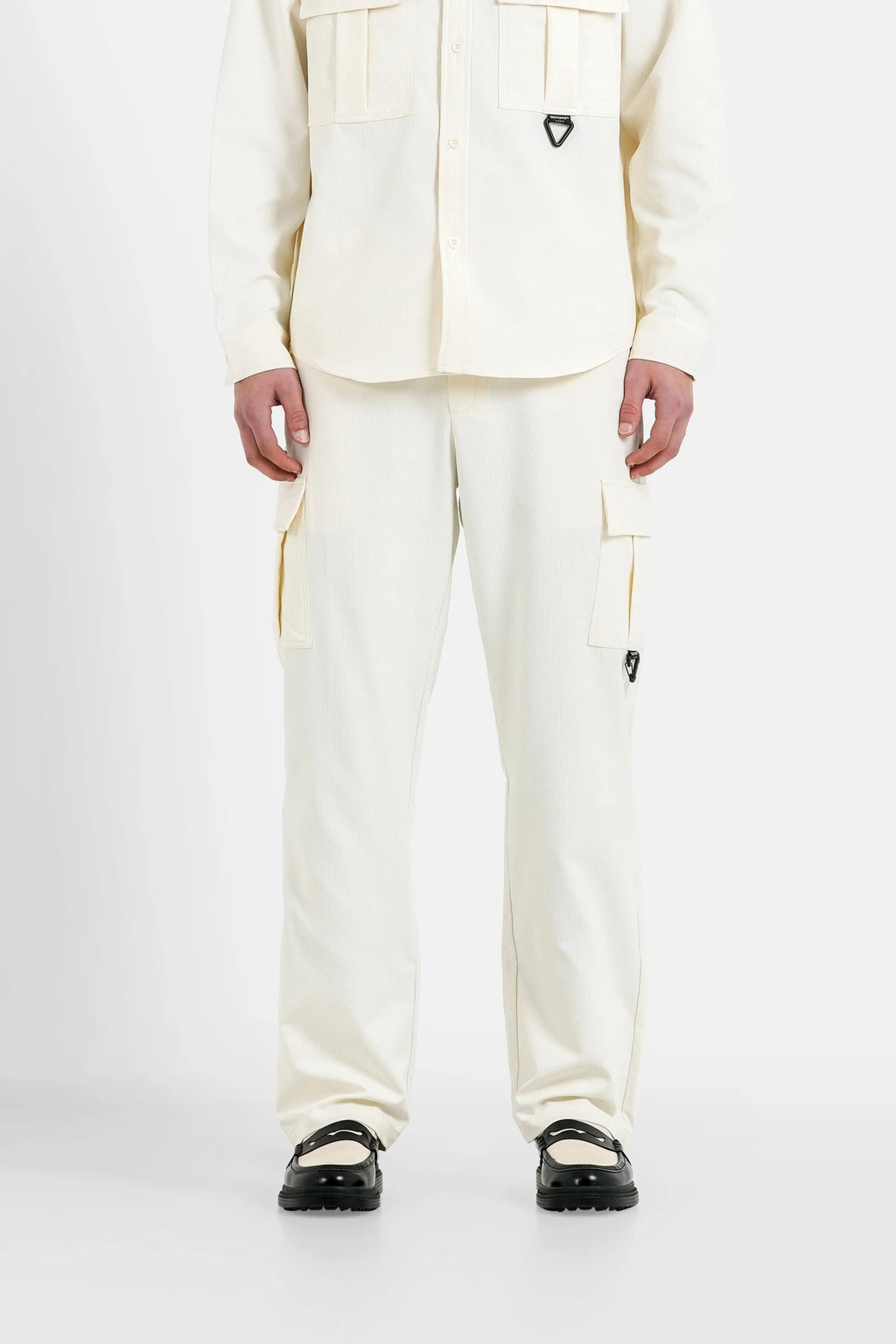 PANTALON TEXTURED CREME