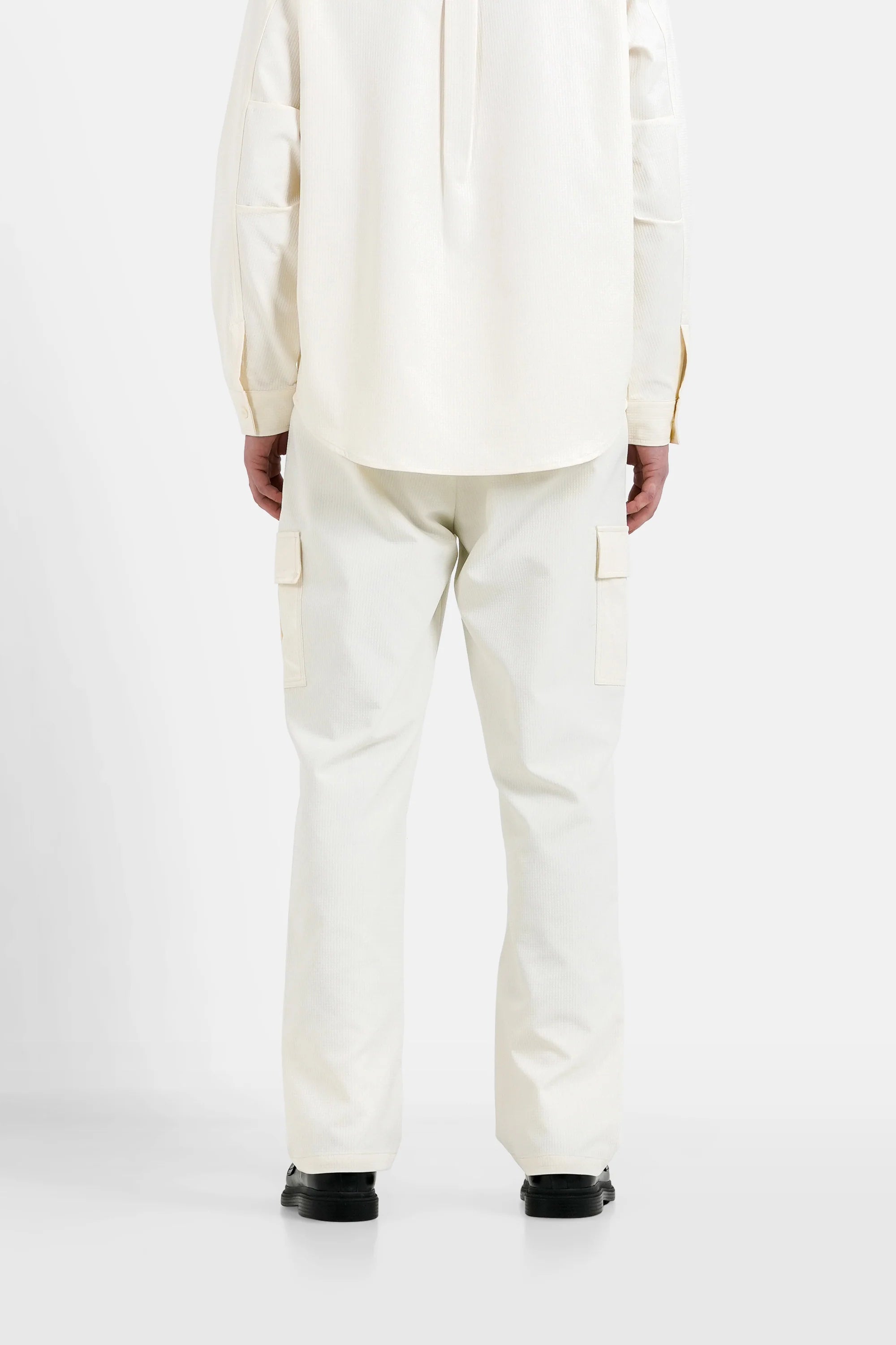 PANTALON TEXTURED CREME