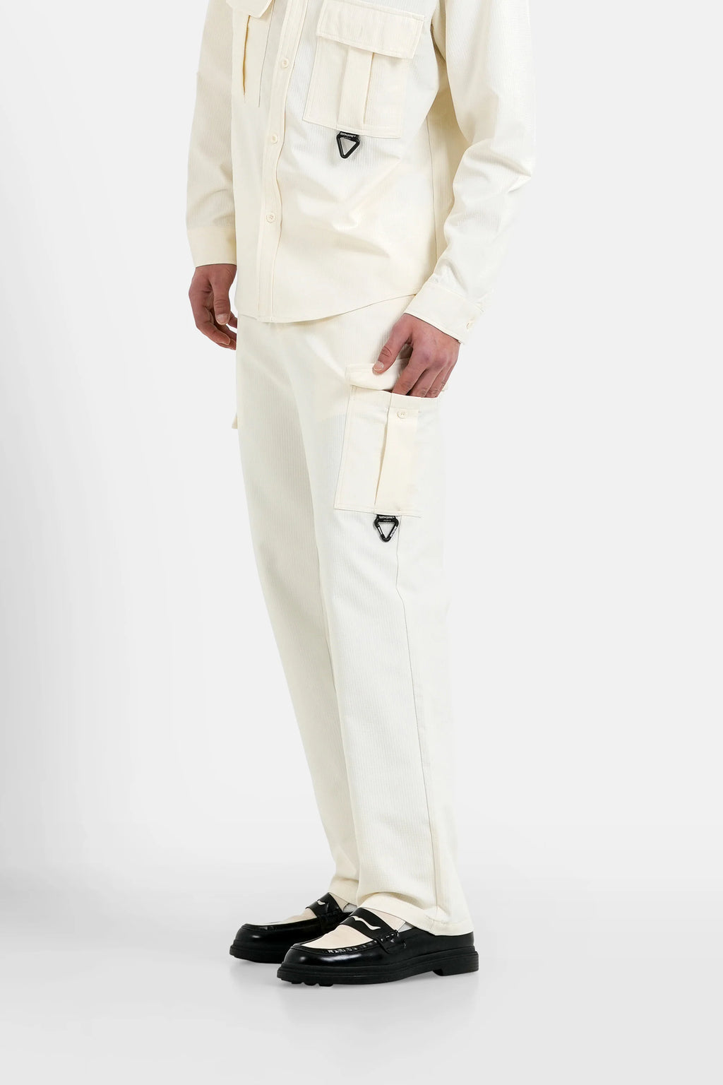 PANTALON TEXTURED CREME