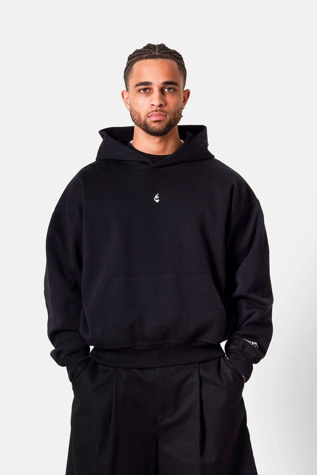 HOODIE HEAVY COTON BLACK