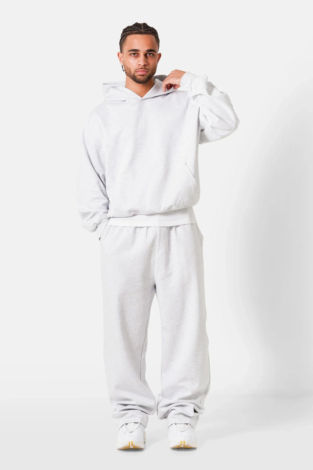 HOODIE HEAVY COTON GRIS