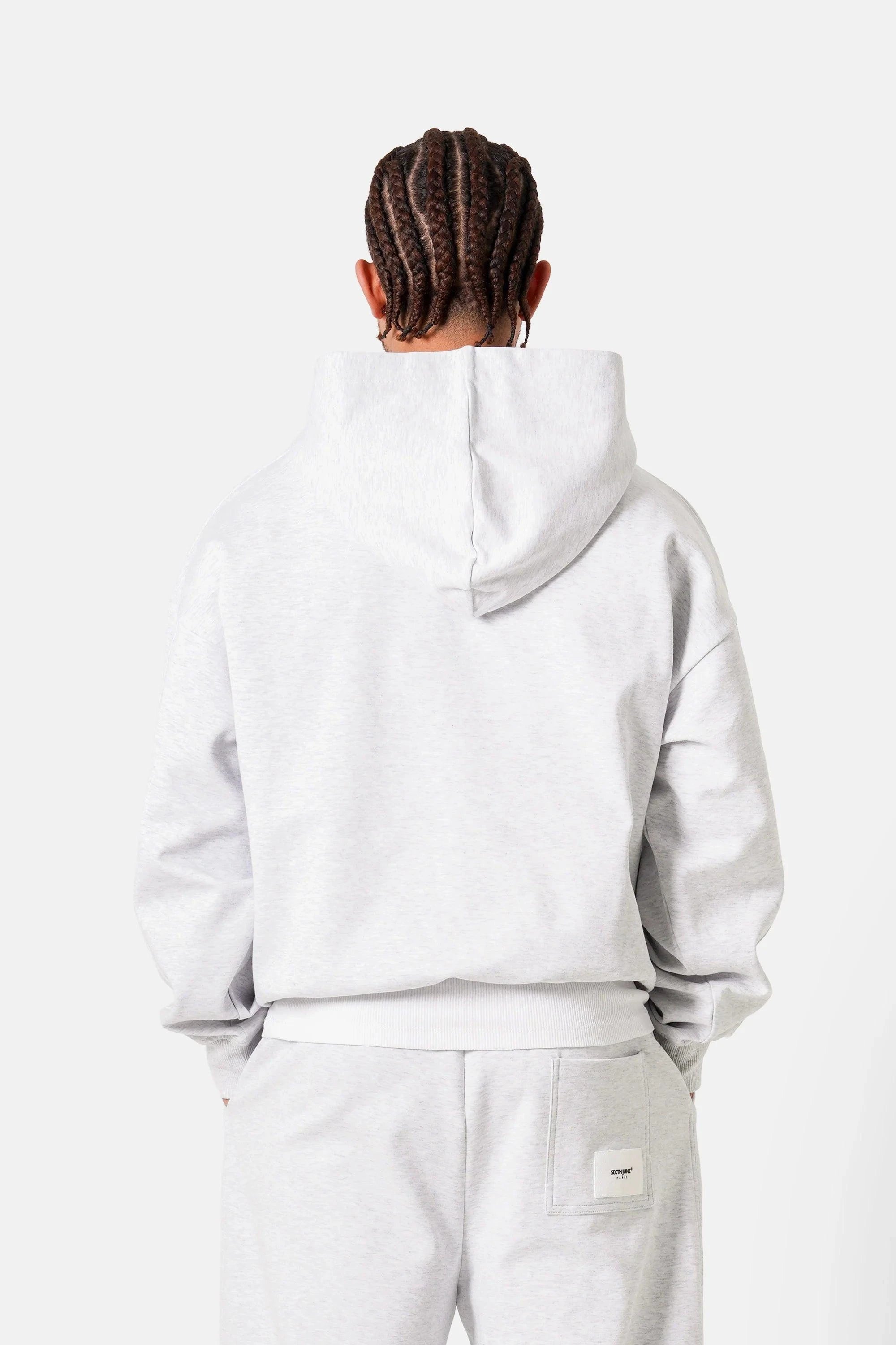 HOODIE HEAVY COTON GRIS