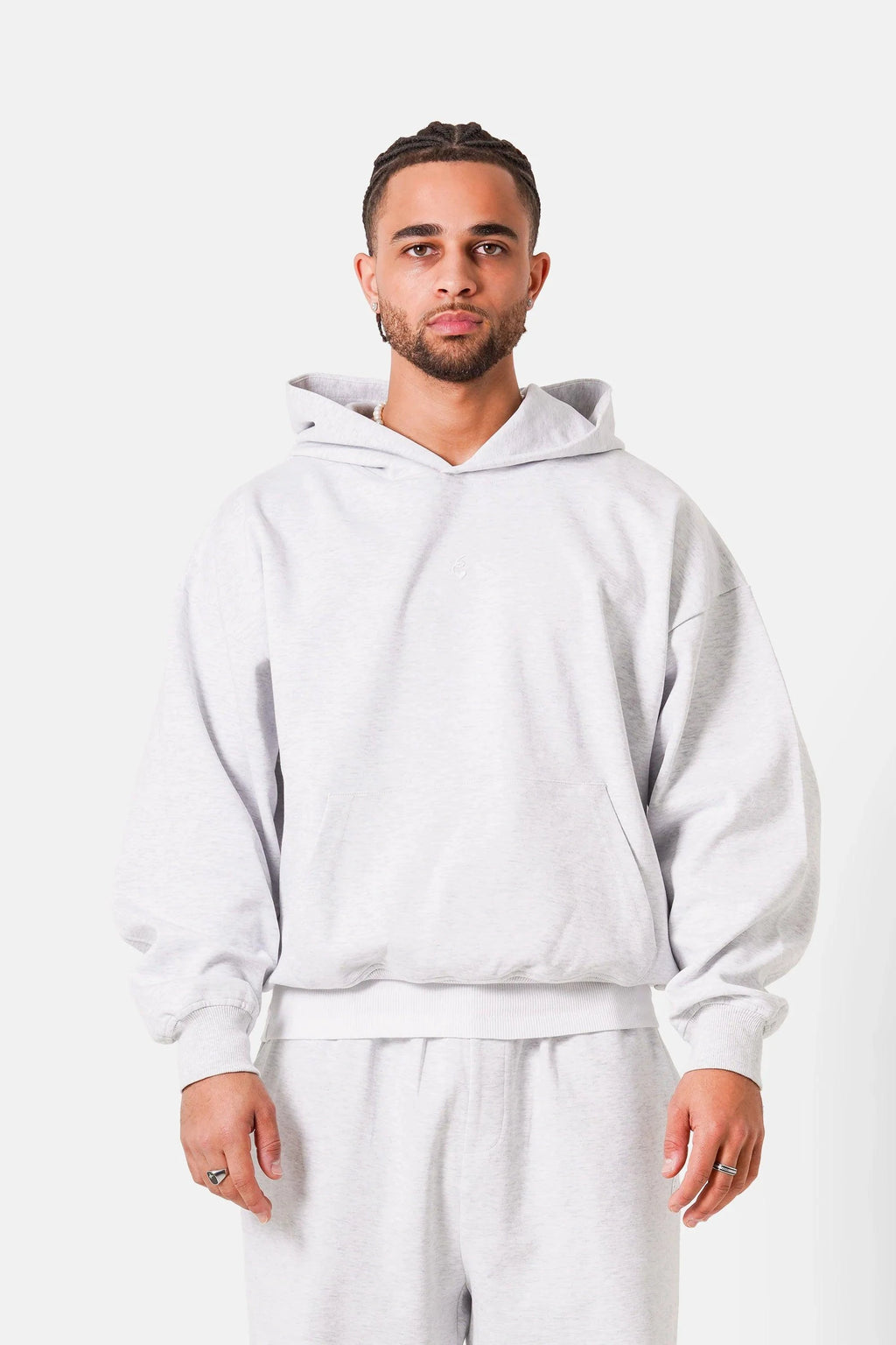 HOODIE HEAVY COTON GRIS