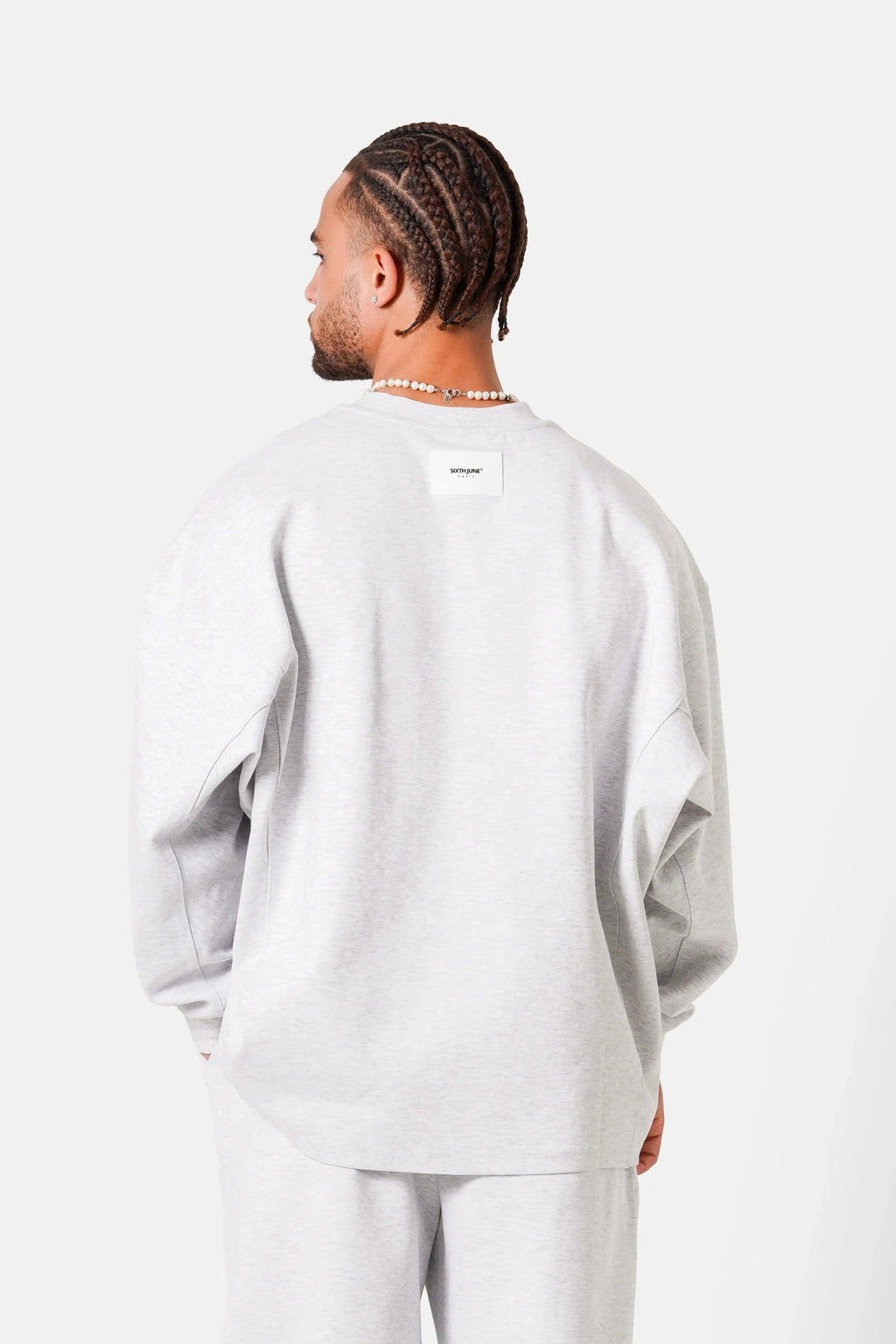 SWEAT HEAVY COTON GRIS