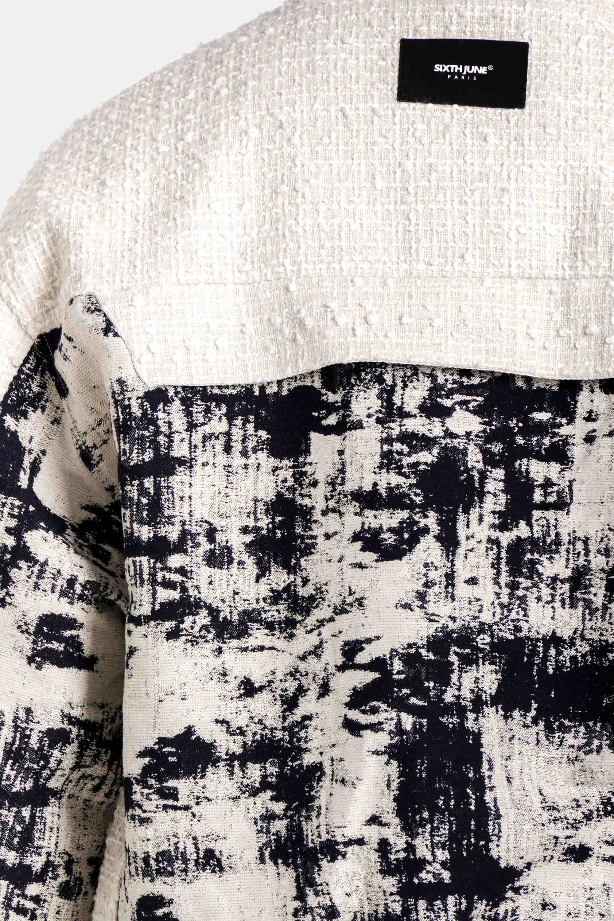 VESTE DOUBLE LS BLANC CASSÉ