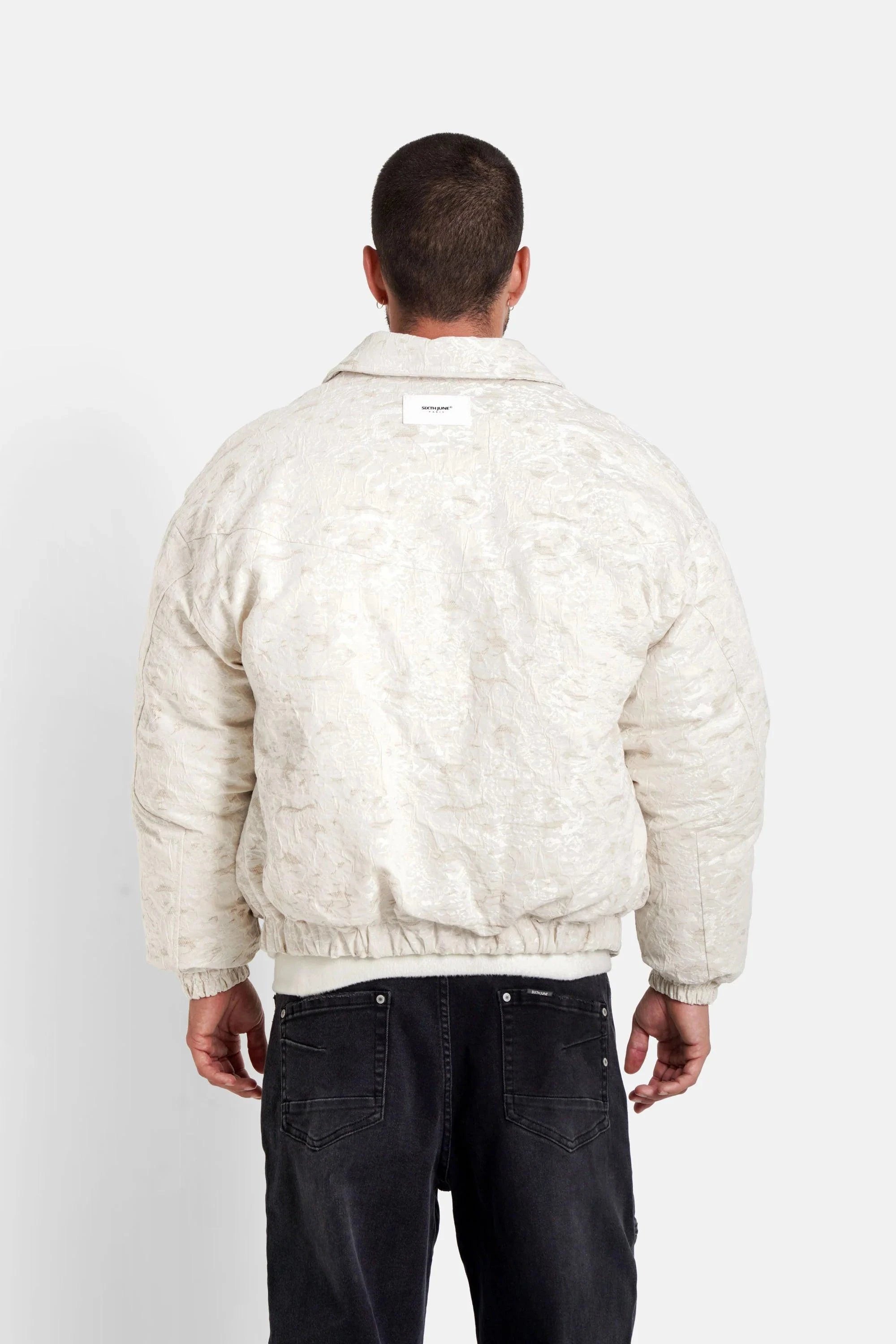 VESTE BOMBERS HEART BEIGE