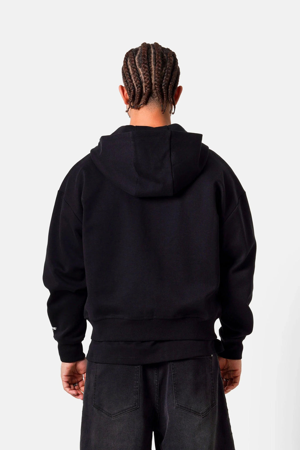 ZIP UP HEAVY COTON BLACK