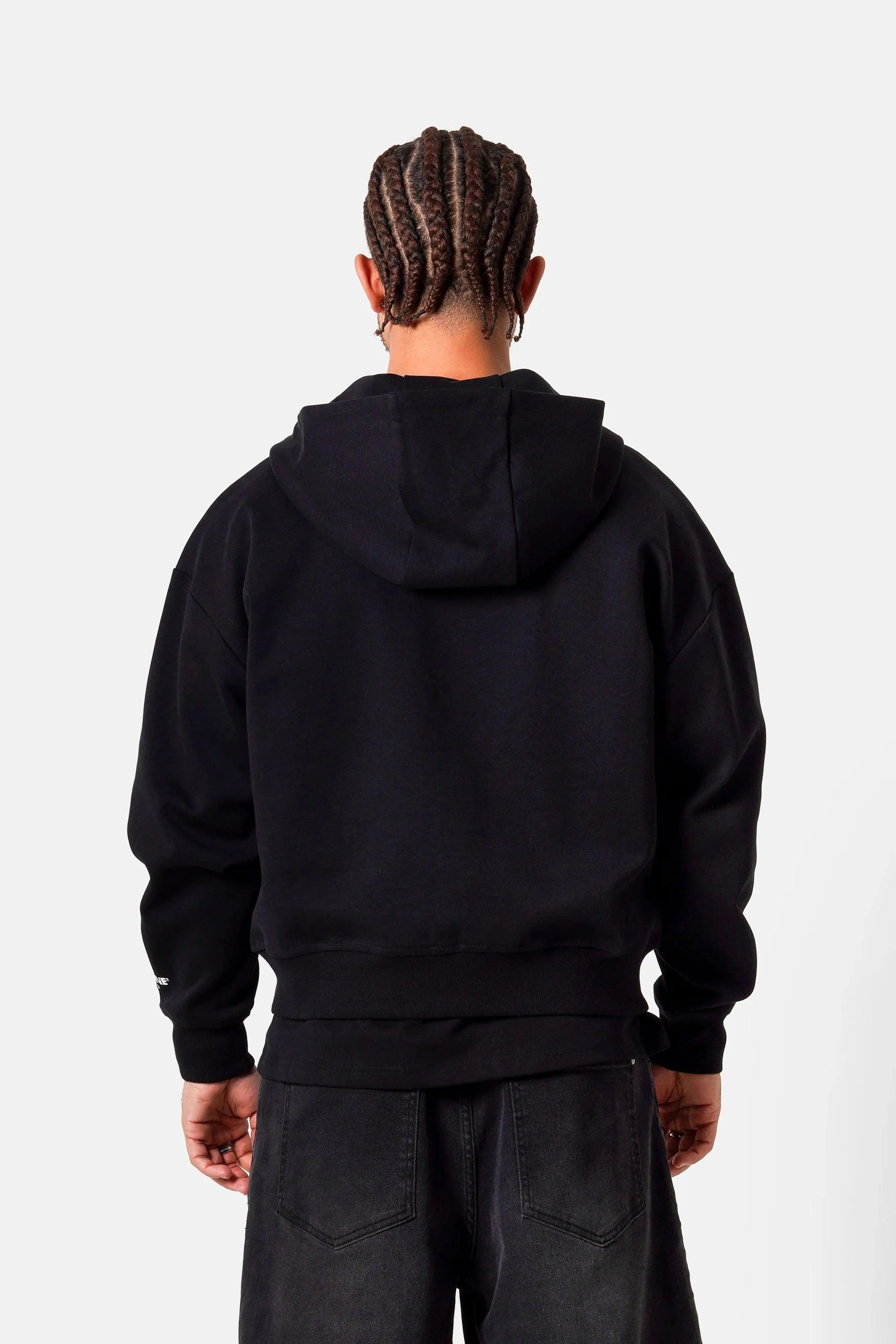 ZIP UP HEAVY COTON BLACK