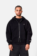 ZIP UP HEAVY COTON BLACK