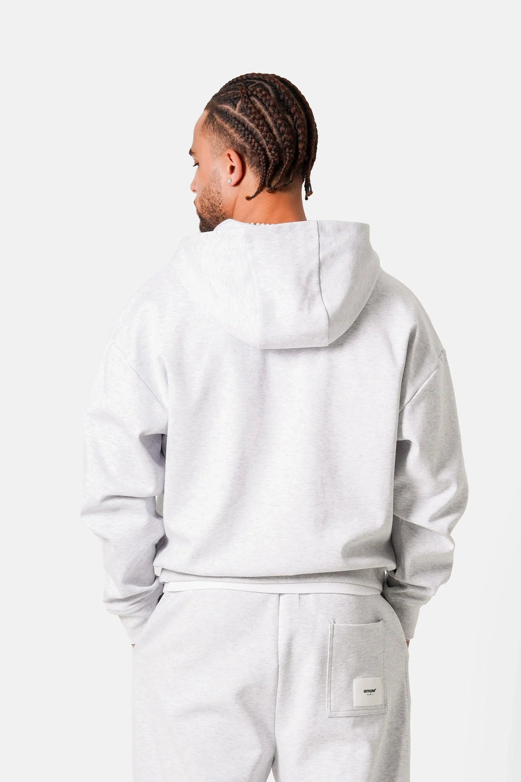 ZIP UP HEAVY COTON GRIS