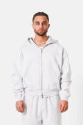 ZIP UP HEAVY COTON GRIS