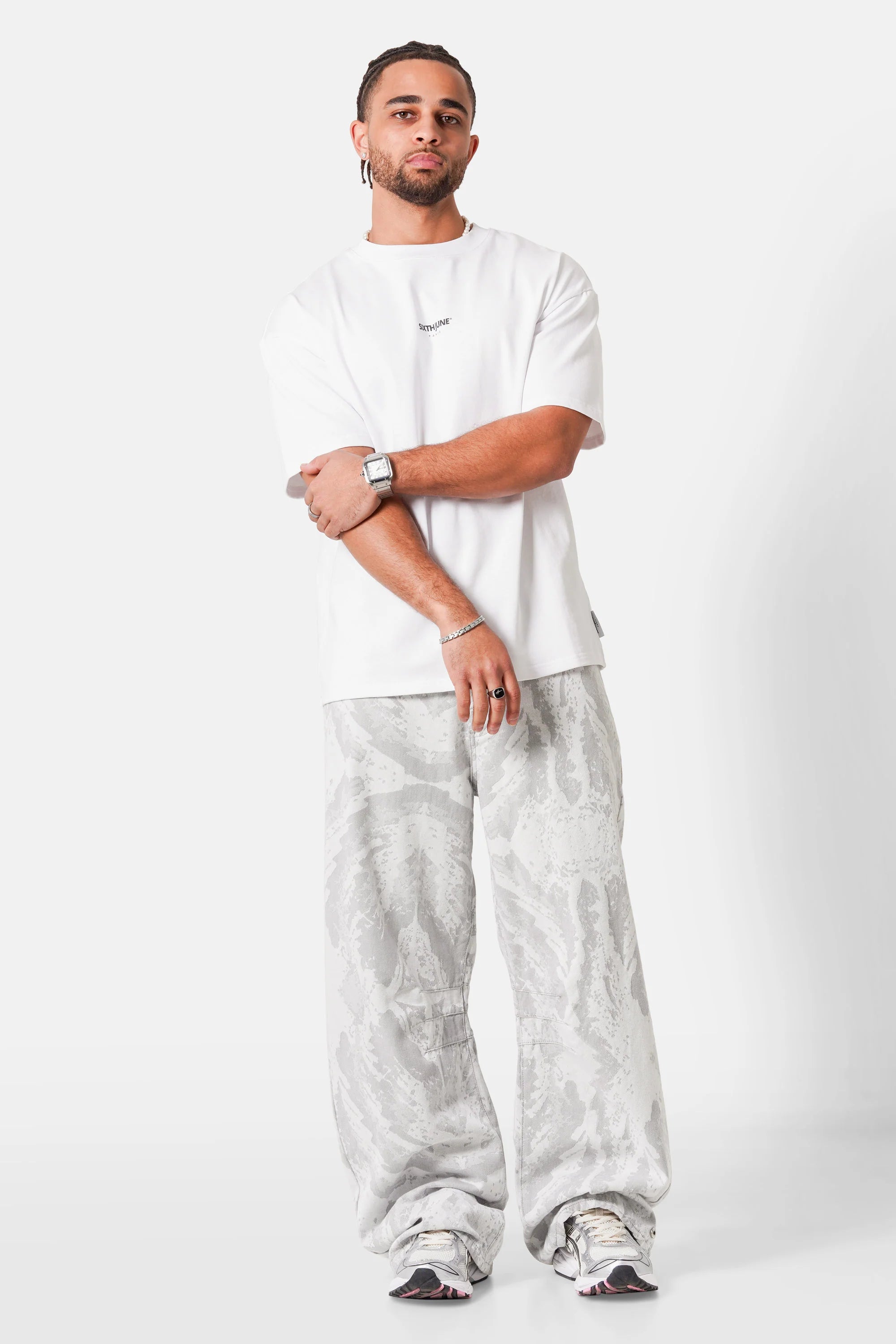 JEANS CAMO GRIS
