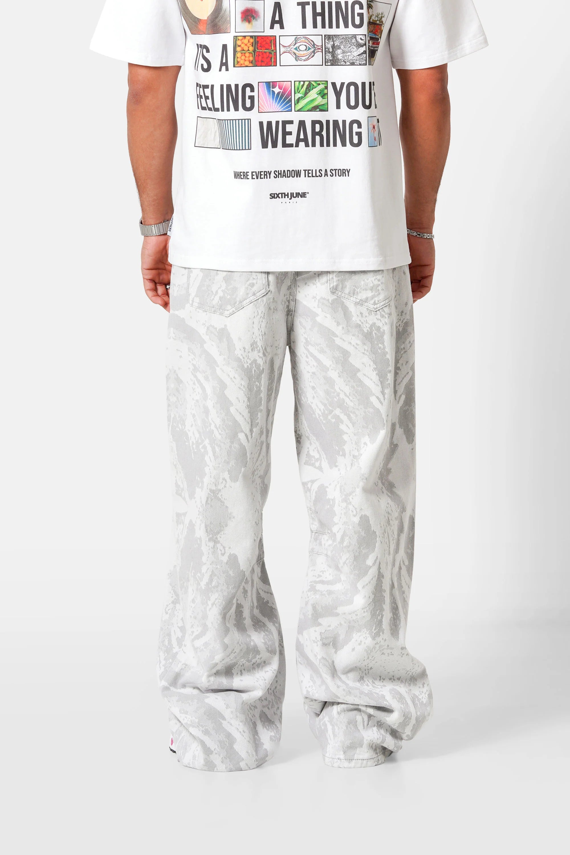 JEANS CAMO GRIS